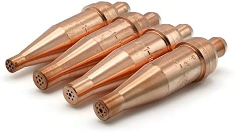 Flame Tech Scorpion Tip Acetylene Victor Style Cutting Torch Tip Kit - Sizes 0-3, Series 1, Type 101