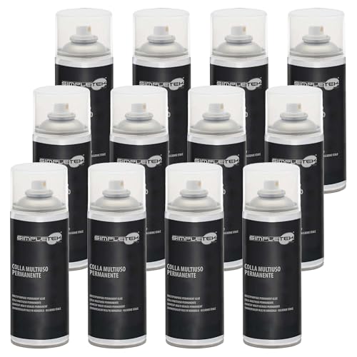 Colle en spray permanente pour rénover le plastique et caoutchouc - SIMPLETEK x12