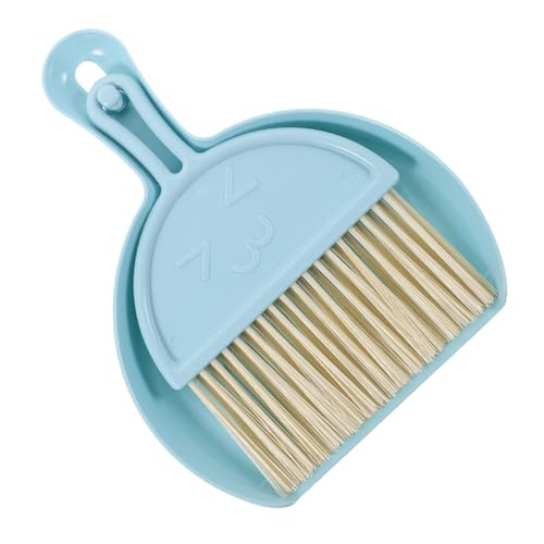 CIYODO Natural Whisk Sweeping Broom Mini Dustpan and Brush Set for Families and Friends
