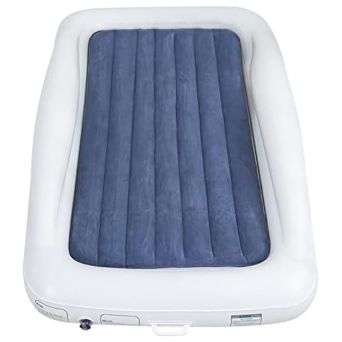 Air Mattresses, PVC Flocking Fabric Durable Comfort Children Blow Up Mattress with Charging Pump Cover