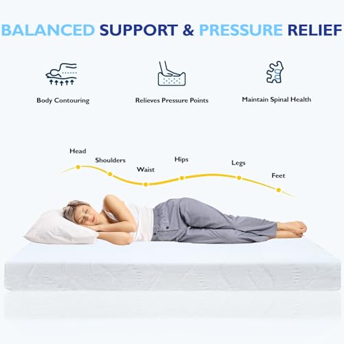 Twin-XL-Size-8-Inch-Gel-Memory-Foam-Mattress-Medium-Firm-Feel-Breathable-Cool-Sleep-and-Pressure-Relief-CertiPUR-US-Certified-Temperature-Balanced Twin XL Size 8 Inch Gel Memory Foam Mattress Medium Firm Feel Breathable Cool Sleep and Pressure Relief CertiPUR US Certified Temperature Balanced