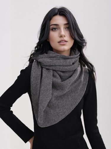 Women's Solid Color Scarf with Loop, Elegant Versatile Casual Soft Comfortable Shawl for Fall Winter4