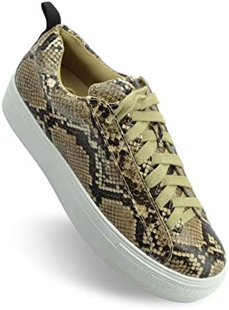 platform snakeskin sneakers