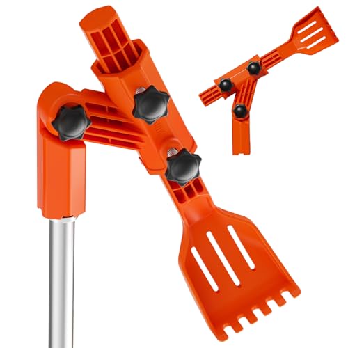 Gutter Cleaning Tools from The Ground, Multi-Angle Cleaner, Scoop & Brush & Mini Rake for rain Guard...