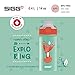 SIGG - Alu Trinkflasche Kinder - Miracle Peaceful - Mit Trinkhalm - Auslaufsicher - Federleicht - BPA-frei - Klimaneutral Zertifiziert - Schule & Sport - Wassergrün & Orange mit Fuchs - 0,4L