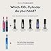 SodaStream CO2 Gas Refill Pack - 2 Cylinders, BLUE Screw-in System - Use box to return your empty cylinders and earn an Amazon.com Gift Card - Compatible with Fizzi, OneTouch, Jet, Spirit, Penguin