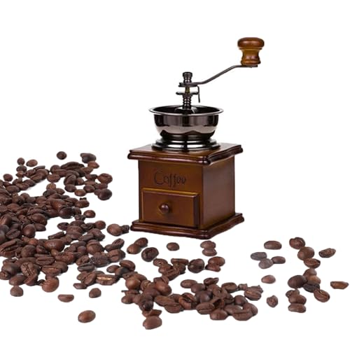 Vintage Manual Coffee Grinder with Ceramic Burr