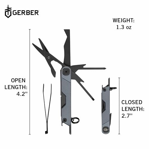 Gerber Gear Armbar Mini - 8-in1 Travel Multitool with Package Opener, Screwdriver & Scissors - EDC Adventure Gear for Camping, Hiking & Outdoor - Compact Utility Tool - Blue - Image 3