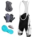 Culotte Ciclismo Hombre Pantalones Cortos De Ciclismo for HombreCulotte Ciclismo Hombre con 9D Gel Acolchado MTB Ciclismo Pantalones Cortos Transpirable Secado Rápido (TYP-12,5XL)