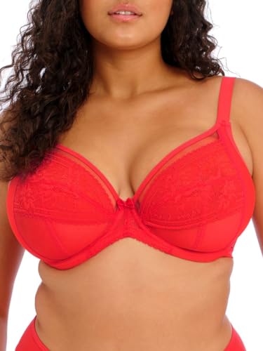 Amazon.ca: Elomi Women's Plus Size Kendra Underwire Plunge Bra, Cherry, 40F