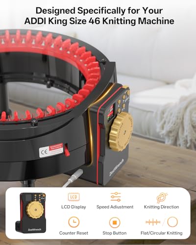 Adaptateur électrique Addi 46 avec compteur de rangées LCD double mode