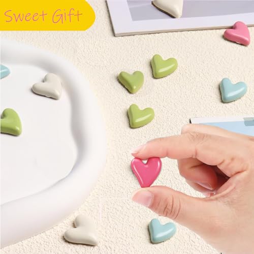 30 imanes de corazón decorativos fuertes para nevera miniatura 7