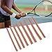 SUNGOOYUE Tennis Racket Weights, 8pcs Cowhide Leather Weighted Balance Strips Increase Stability Enhance Control Power for Badminton Tennis Racquet