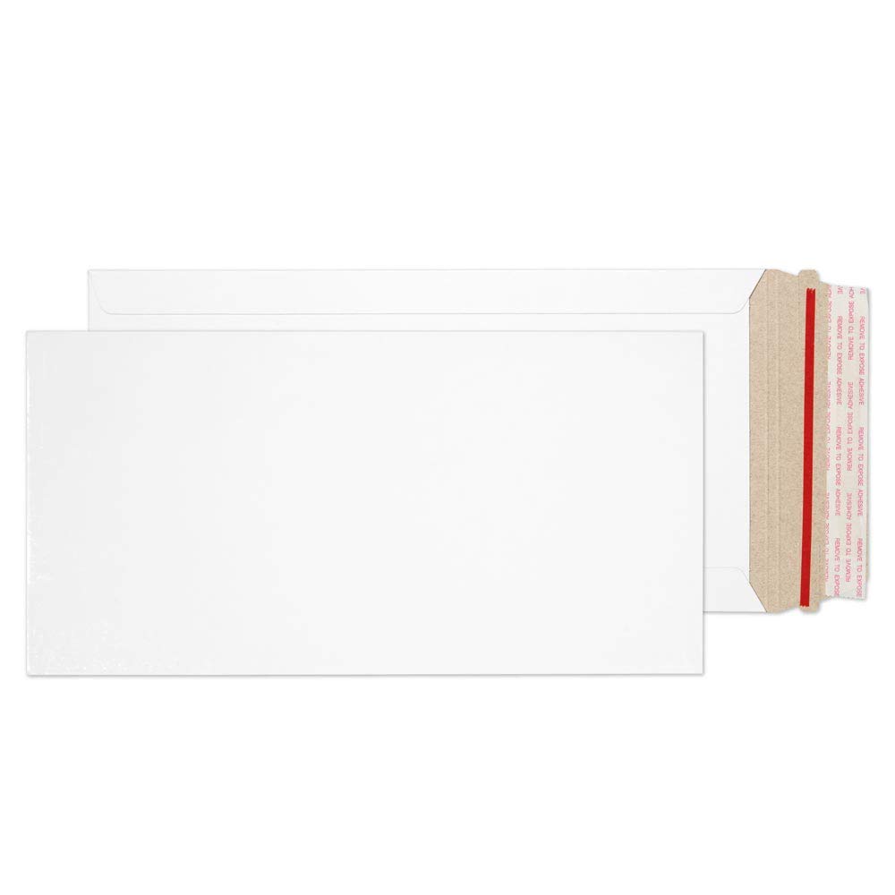 Blake Envelopes Purely Packaging PPA7-RS Vollpapptaschen Versandtasche Haftklebung Weiß Pappe 350g/m² 175 x 305 mm | 100 Stück