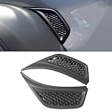 hilopexi Pair front Wheel Eyebrow Side Fender Air Vent Outlet Cover Trim Kit for Jeep Wrangler JL & Gladiator JT 2018-2025 Replace OE#68297664AE 68297665AE, Black, Left & Right Side