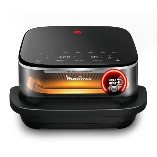 Moulinex Ever Fry XXL Surface Friggitrice ad aria XXL 1,2kg, Nero, EZ4218