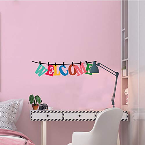 Boodecal 22.9 In X 5.9 In Quote Series Colorful Welcome To Our Home Wall Lettering Stickers Murals Quotes And Sayings Home Art Décor Decals For Door Entrance Living Room #TOP4