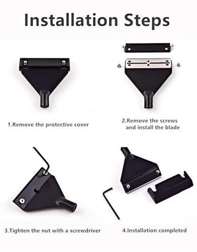 Image of Lominie Algae Scraper for Glass Aquariums, Extends to 25.6 inch Fish Tank Cleaner, Stainless Steel Algae Scraper for Fish Tank with 10 Blades, Aquarium Glass Cleaning Tools, Cleaning Accessories