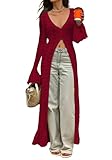 Photo Gallery nrthye cardigan lungo da donna, lavorato a maglia, con bottoni, scava fuori, elegante spolverino, maglioni, coprire, maxi abito, 05vino, s Photo Gallery nrthye cardigan lungo da donna, lavorato a maglia, con bottoni, scava fuori, elegante spolverino, maglioni, coprire, maxi abito, 05vino, s