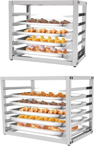 5-Tier Stainless Steel Bun Pan Rack