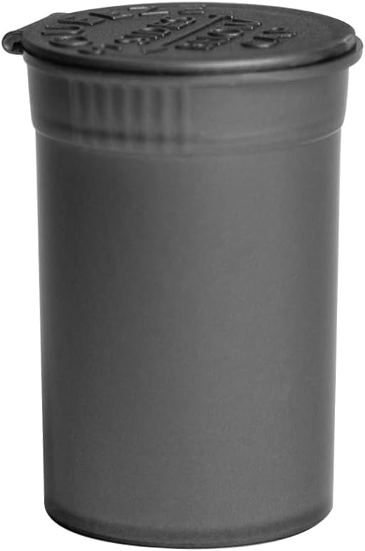 6 Dram Pop Top Bottles, Pill Storage Container, Multi-Color Pack, Airtight Seal, 720 Count (Silver)