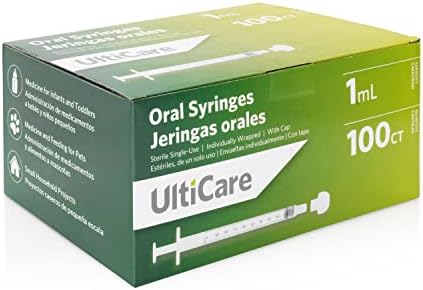 UltiCare Oral Tip Syringe with Cap | 1mL 100 Count