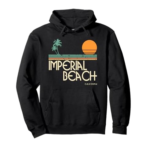 Vintage Imperial Beach California Surf Hoodie Pullover Hoodie Cover