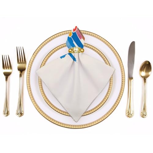 Servilletas de cocina cuadradas lavables con estampado de Chicago Skyline 4