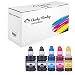 Produktbild 5X Cheeky Monkey Tintenbehälter ersetzt Canon GI50 Multipack 2X Schwarz je 1 x Cyan Magenta Gelb