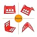 ENJ 20 Pack Flatbed Edge Protector, Edge Corner Tie Down Protector for Up to 4 Inch Straps, Protects Cargo Edges, Flatbed Accessories Plastic Protector (RED)