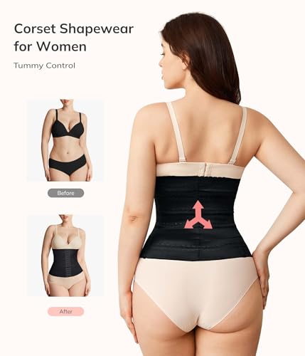 LODAY Waist Trainer for Women Corset Shapewear Tummy Control Faja Body Shaper Waist Cincher3