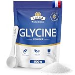 LALEA Pure Glycine Powder 500g – 100% Pure L-Glycine Amino Acid Supplement – Vegan, No Additives, Highly Soluble – Supports Sleep, Muscle Recovery & Collagen Production