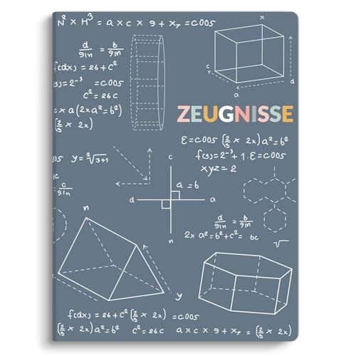SKYDUE Zeugnismappe A4 Hochwertige Kunststoffmappe Mit 30 Hüllen Zeugnismappe Für Zeugnisse Zu Archivieren Und Wichtige Dokumente Zu Organisieren(Blau)