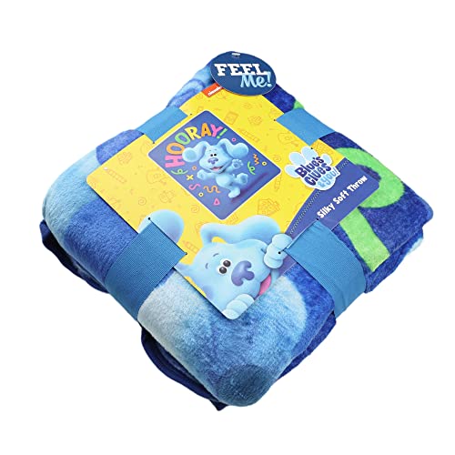 Northwest Blues Clues Silk Touch Throw Blanket, 46" X 60", Hooray Blue #TOP4