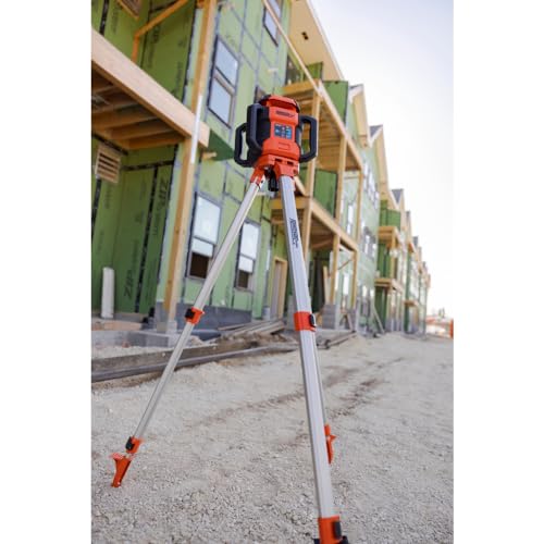 Image of Johnson Level & Tool JRT300-RDHV-K Self-Leveling Red Dual Slope Rotary Laser Kit, 4,000FT Range, Hard-shell Carry Case, Lithium Ion Batteries, Magnetic Target, Laser Detector, Remote Control
