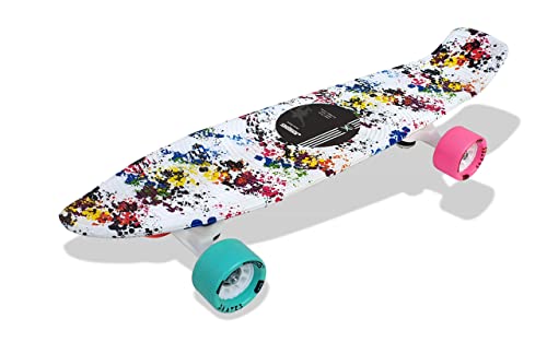Jaspo Penny Skateboard/Casterboard/Fishboard/Cruiser Fibre Skateboard (22X5.5 inches) Suitable Upto 10 Years