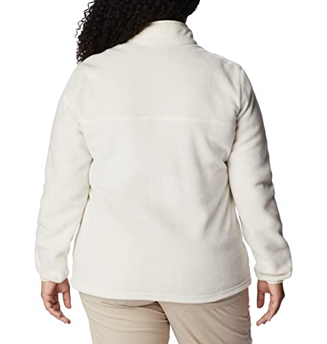 Image of Columbia Womens Benton Springs Half Snap II Pull Over Fleece Jacket, Dark Stone /Canoe /Vintage Blue, 3X