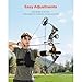 SFDSOKM Adjustable Compound Bow Package for Beginners, 19-30 in Draw Length, 19-70 Lbs Draw Weight, Right-Handed Archery Kit with Hunting Accessories, 320 fps