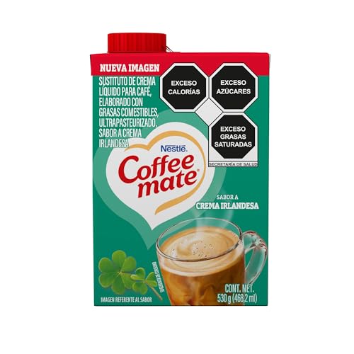 Coffee Mate Sustituto de Crema Para Café Líquido Sabor a Crema Irlandesa 530g
