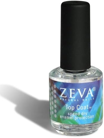 Zeva Top Coat - Speed Dry Enamel Protection - Nail Polish Top Coat - .5 Fl Oz / 15 Ml