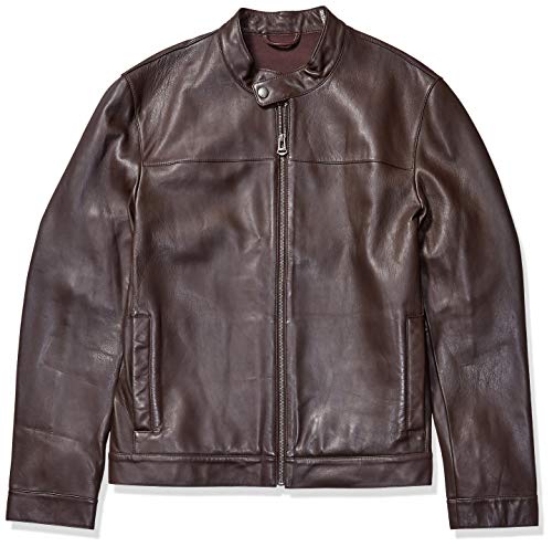 Image of Cole Haan Men's Bonded Leather Moto Jacket