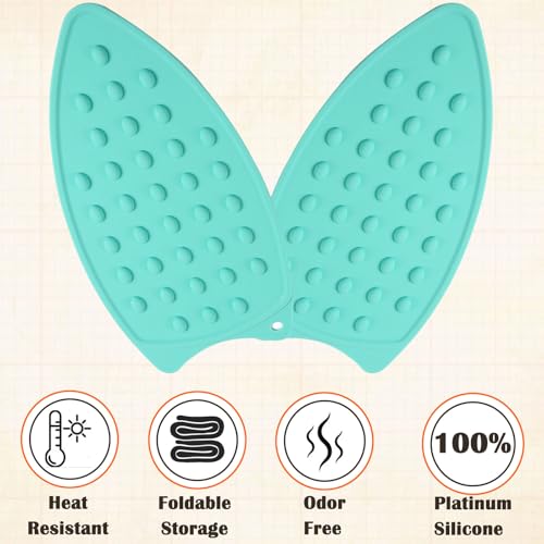 Patins en silicone pour planche à repasser vert clair x2 - 7