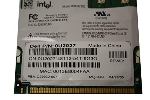 Tarjeta inalámbrica Intel PRO 2100 U2027 WM3A2100 MiniPCI miniatura 2