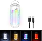 CL01 Camping Lantern Rechargeable, 550LM Waterproof Tent Light with Magnet Base, Up to 300H Runtime,Portable Lantern Flashlight with RGB light,Emergency Camp Light for Hurricane,Hiking,Camping