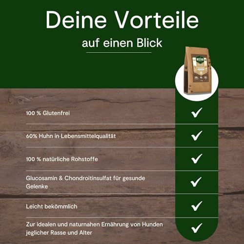 WESTHO Trockenfutter Pure Paket 4X 500g | Ente, Huhn, Lamm & Rind | Praktisches Probierset aus verschiedenen Sorten | Trockenfutter für alle Rassen und Alter (4er Set)