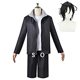 [Ｈｓｏｏｘｙ] よふかしのうた コスプレ衣装 ウィッグ 夜守 コウ コス ウィッグ付き 衣装コスプレ cosplay 夜守 コウ（やもり コウ） コスプレ ウィッグ 仮装 変装 学園祭 文化祭 コスチューム