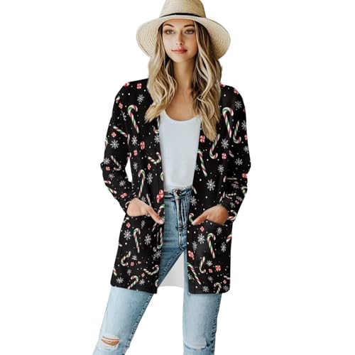 Image of Cardigan for Women Long Sweater Open Front Sweaters Fashion Lightweight Cardigans with Pockets
