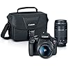 Canon EOS Rebel T7 DSLR Camera|2 Lens Kit with EF18-55mm + EF 75-300mm Lens, Black