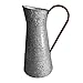 Benzara Chic Industrial Metal Galvanized Pitcher,Gray