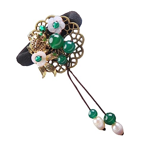 Élastique à cheveux vintage en jade Housoutil pour chignon et queue de cheval